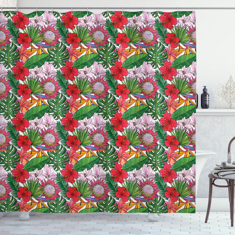 Exotic Botany Concept Shower Curtain