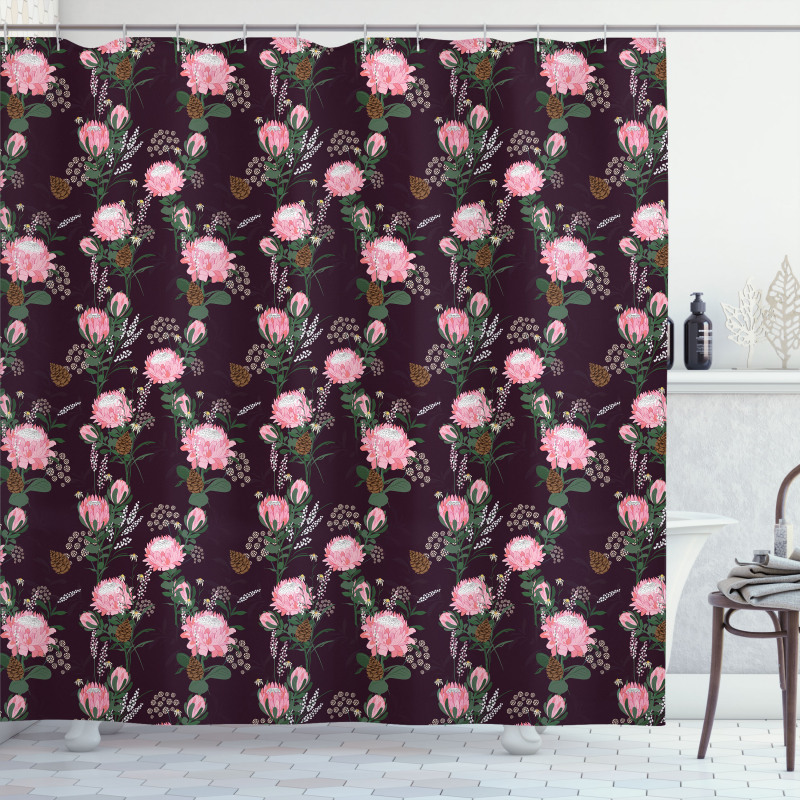 Protea Bouquets Shower Curtain