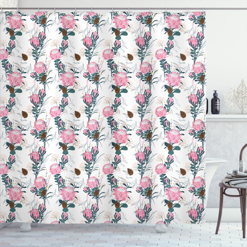 Feminine Blossoms Nature Shower Curtain