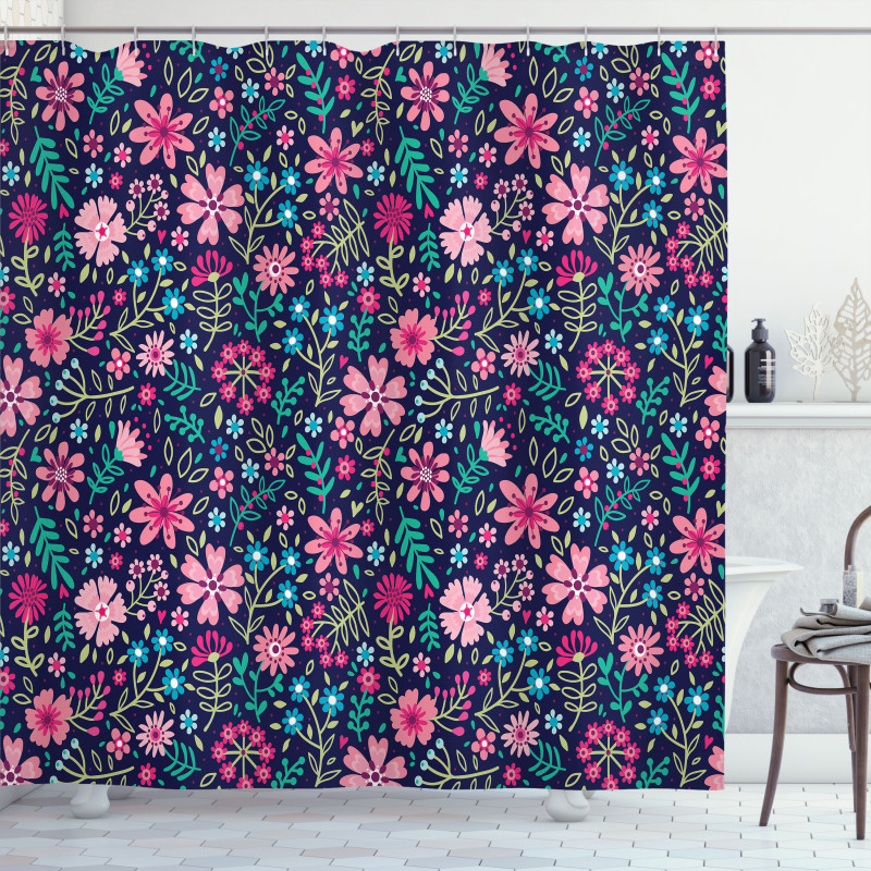 Vibrant Lily Bouquets Shower Curtain