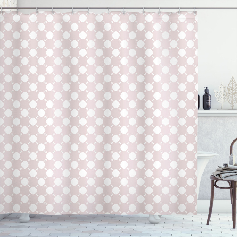 Circles and Small Triangles Shower Curtain