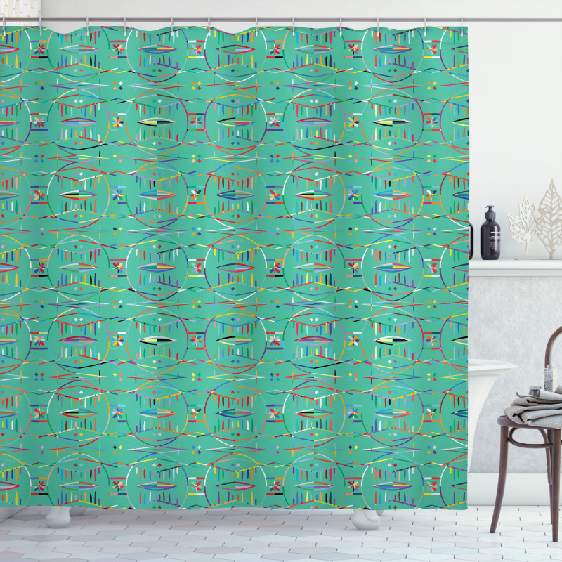 Colorful Native Pattern Shower Curtain