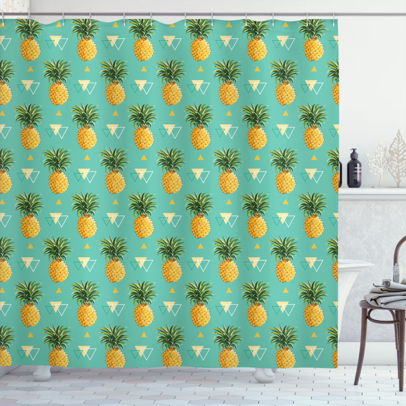 Hipster Fruits Shower Curtain