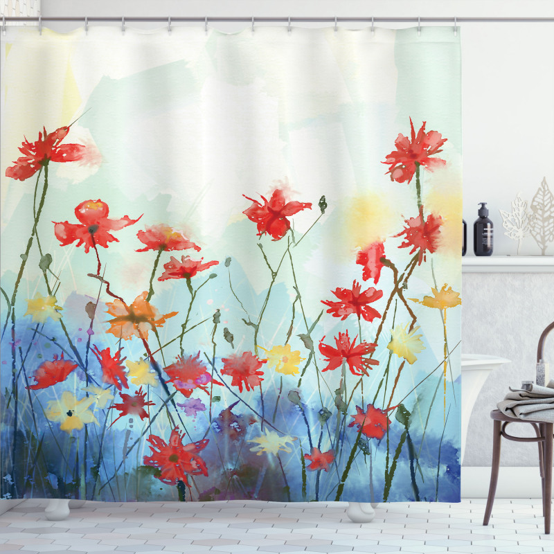 Composition of Plants Shower Curtain