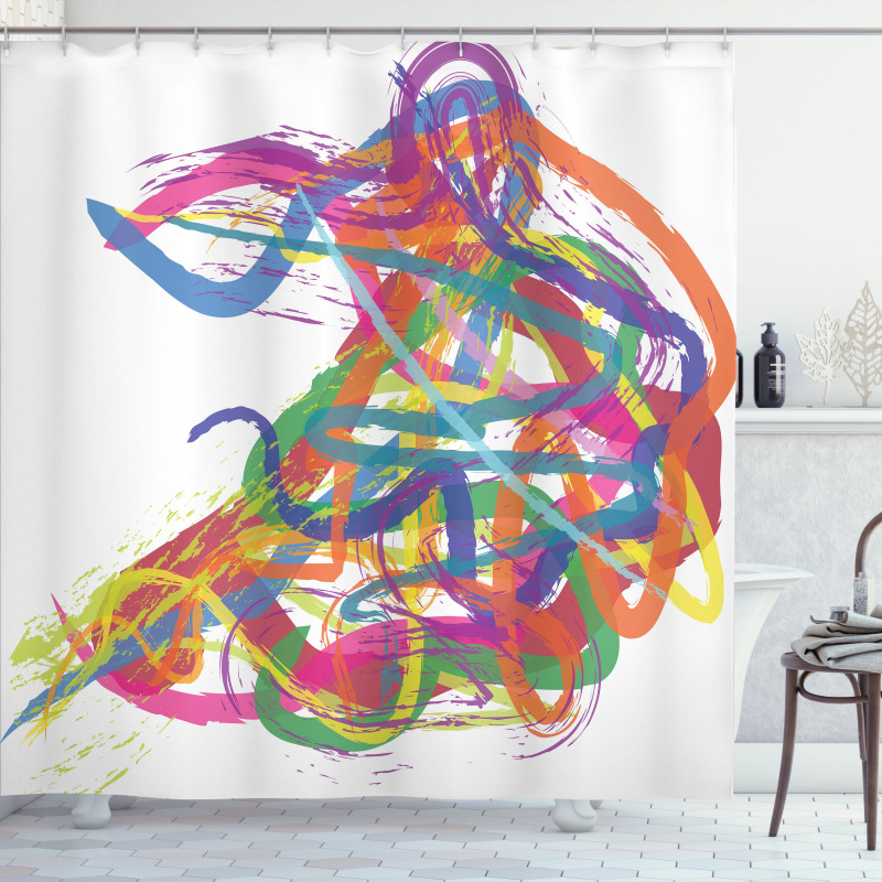 Abstract Art Dancer Shower Curtain