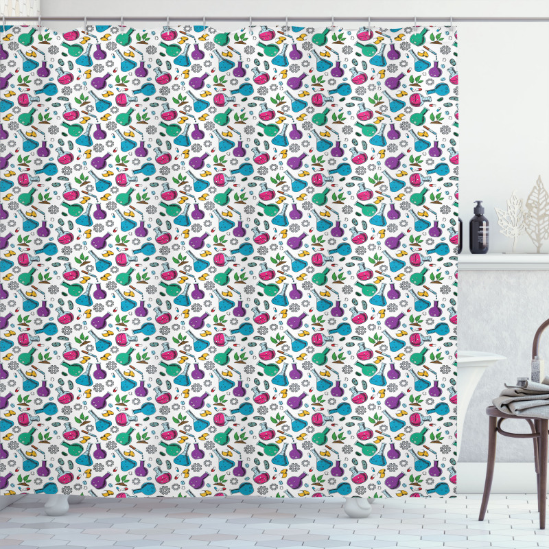 Chemicals Bacteria Cell Plant Shower Curtain