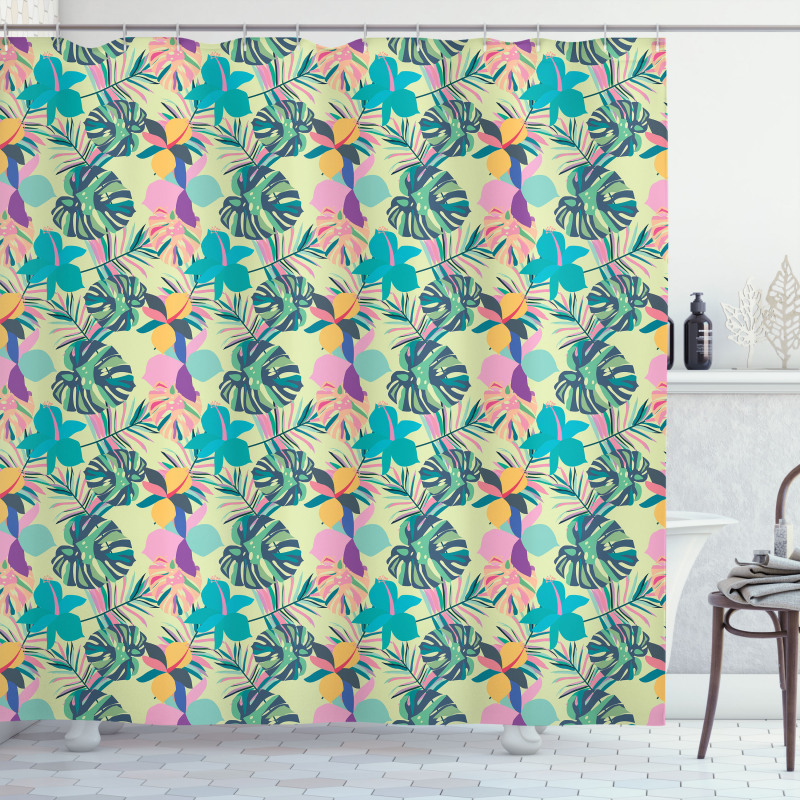 Hawaii Botany Flowers Shower Curtain