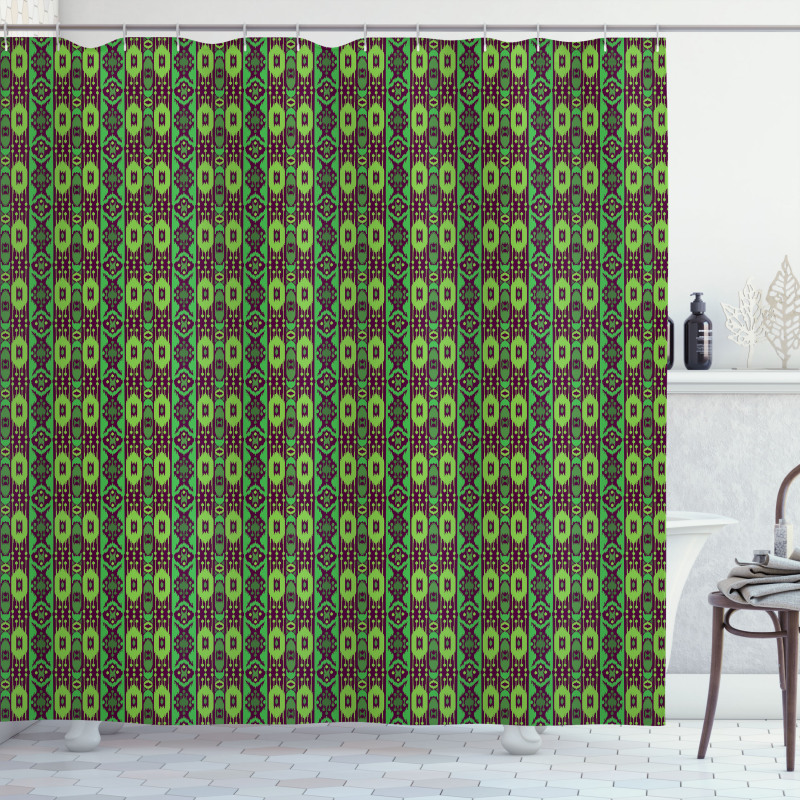 Traditional Folkloric Ornament Shower Curtain