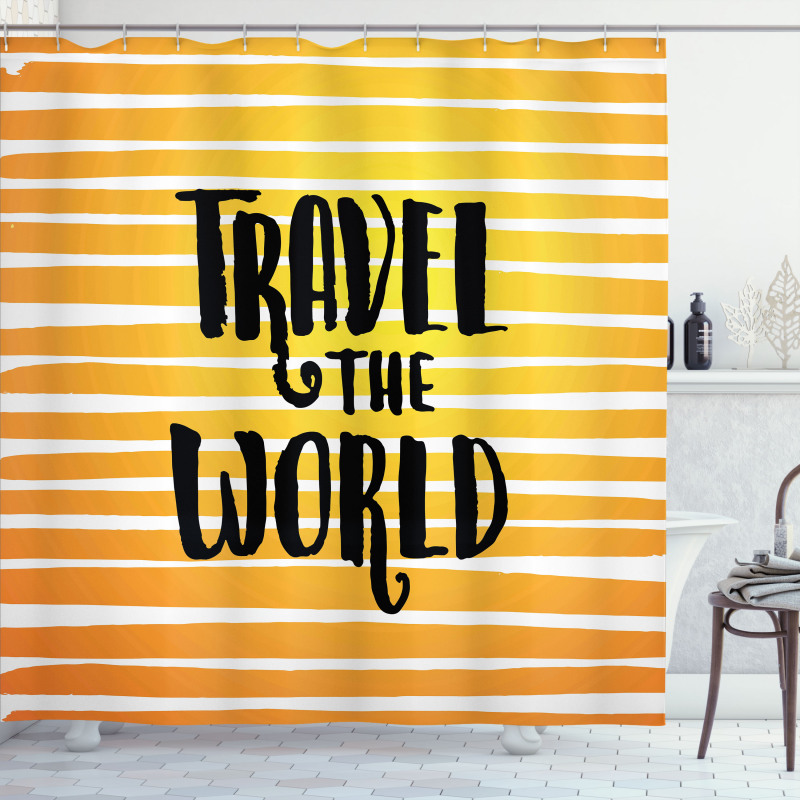 Travel the World Exploration Shower Curtain