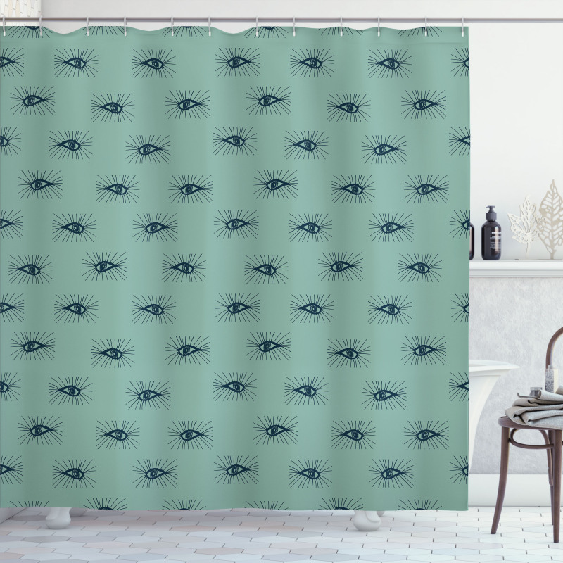 Simple Eye Design Anatomy Shower Curtain