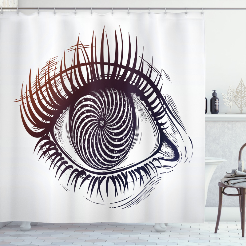 Outer Space Vortex Pupil Shower Curtain