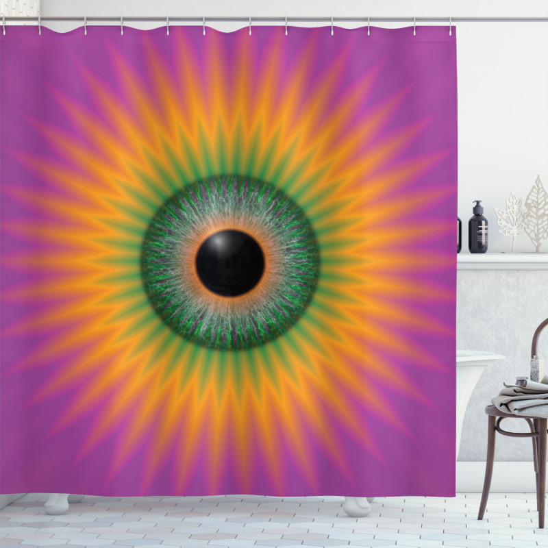 Ornamental Psychedelic Eye Shower Curtain