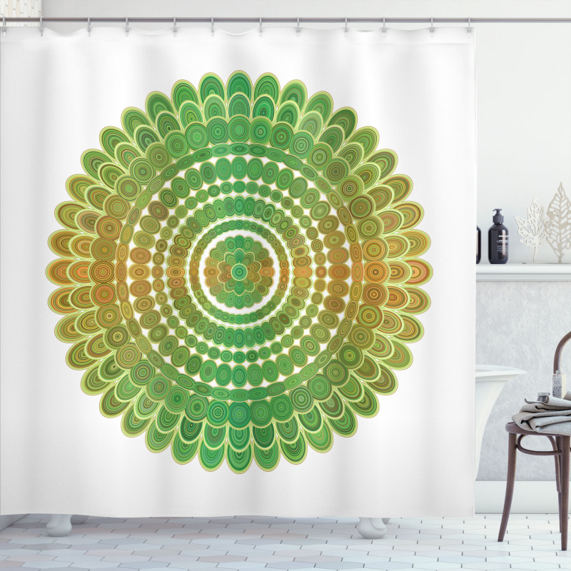 Circle Scale Pattern Shower Curtain