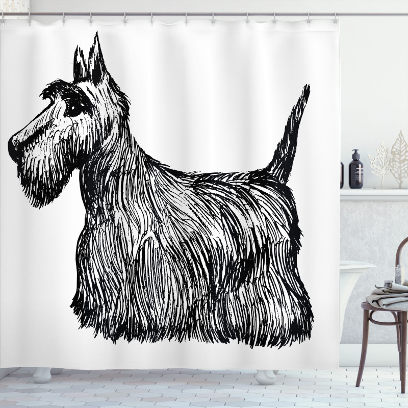 Brush Strokeds Shower Curtain