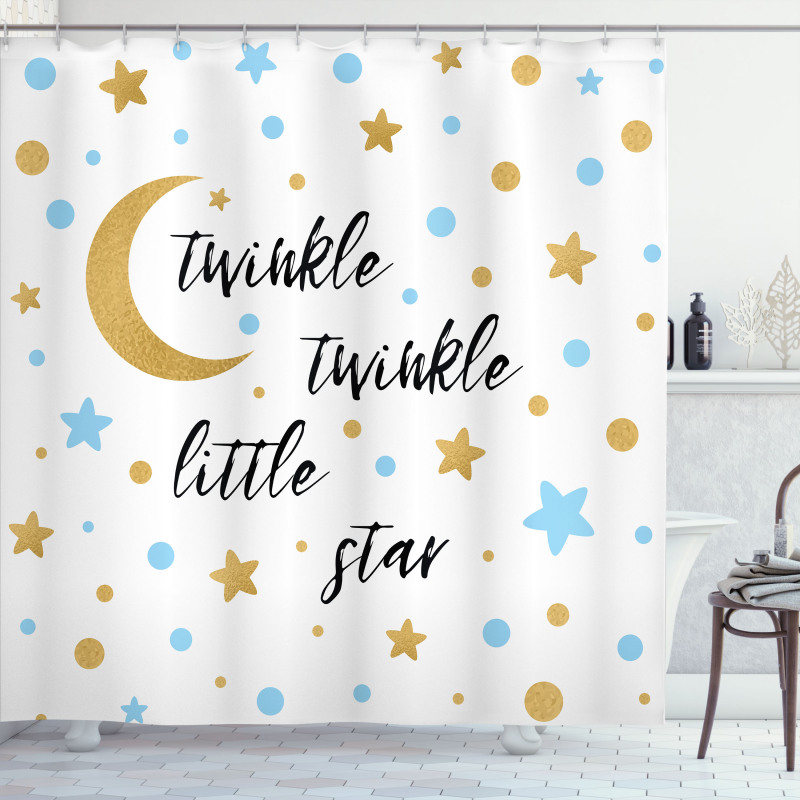 Bed Time Lullaby Concept Shower Curtain