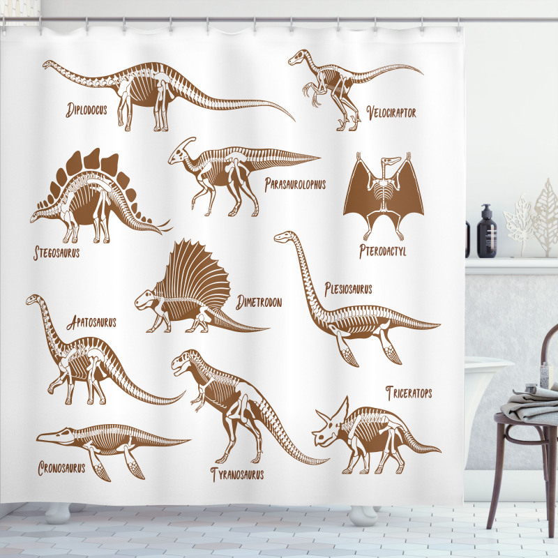 Reptile Dinos Shower Curtain