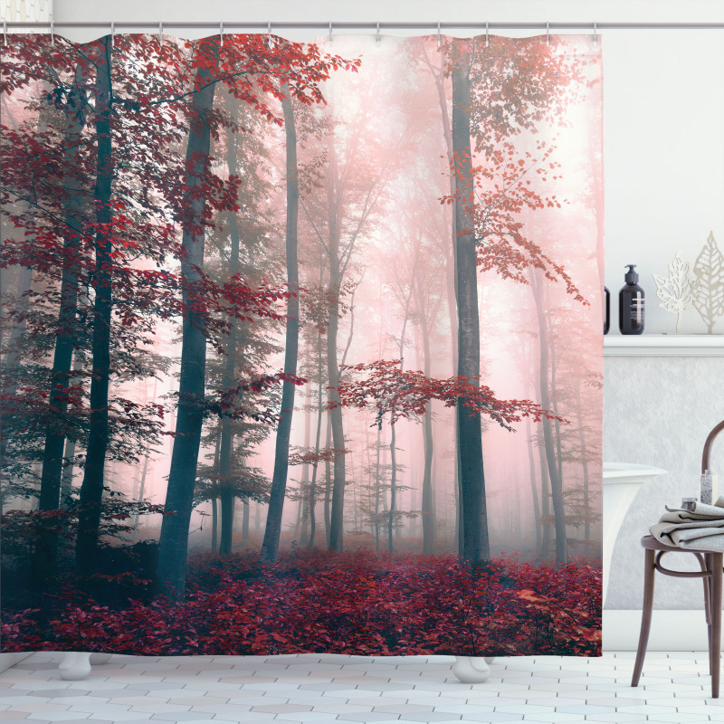 Autumn Fall Nature Woods Shower Curtain