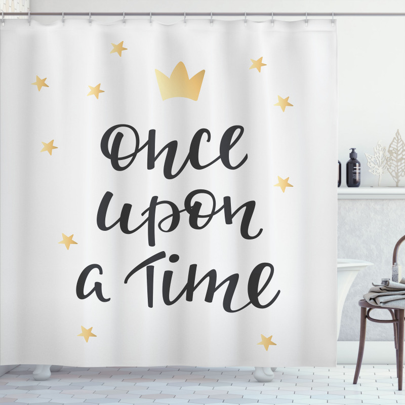 Words with Stars Shower Curtain