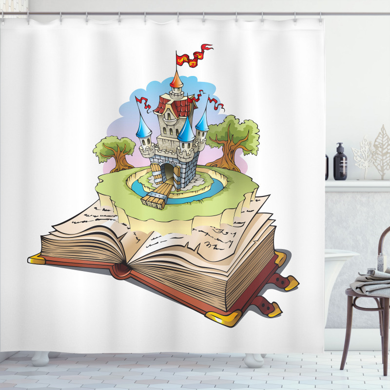 Fantasy Book World Shower Curtain