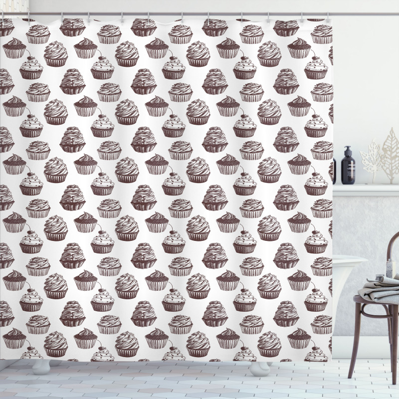 Delicious Desserts Food Shower Curtain