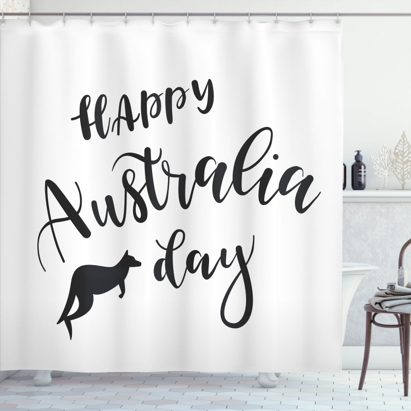 Happy Aussie Day Shower Curtain