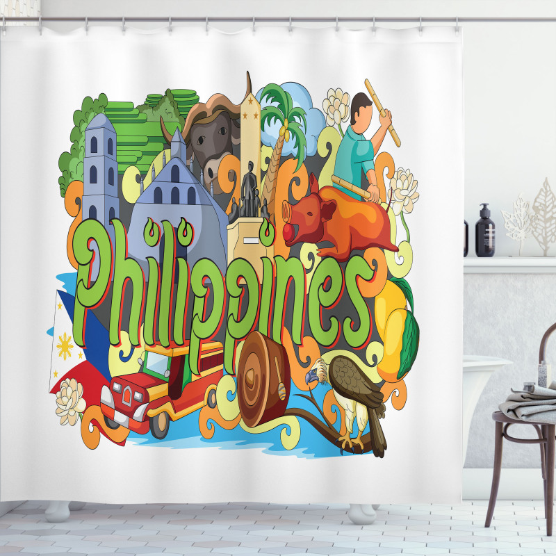 Architecture and Culture Shower Curtain