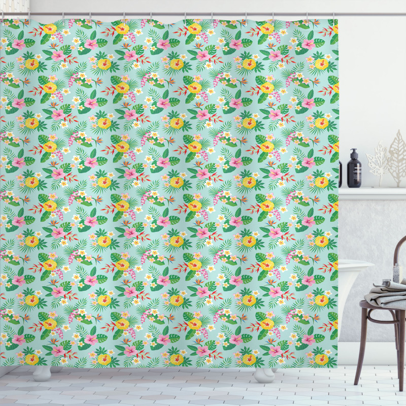 Bird of Paradise Flowers Shower Curtain