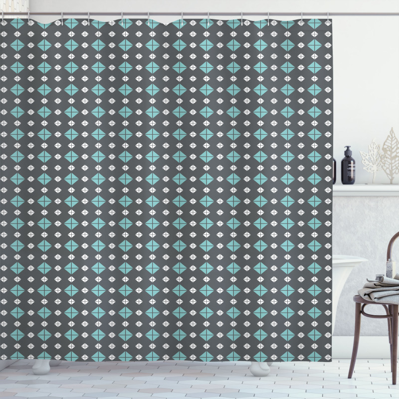Triangles Diamond Shapes Shower Curtain