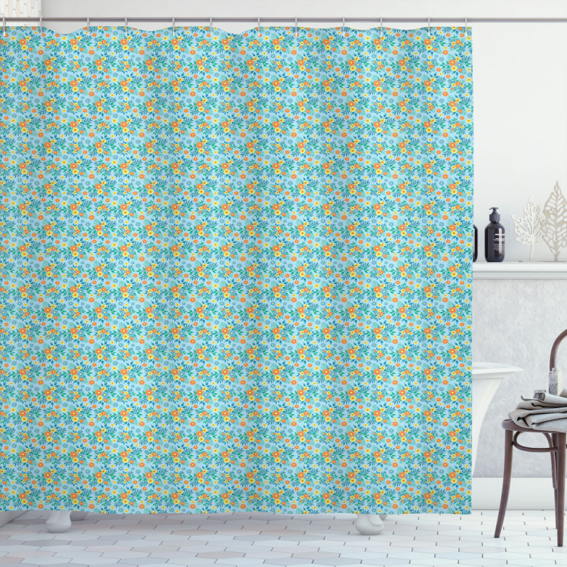 Blossoming Daisy Rural Field Shower Curtain