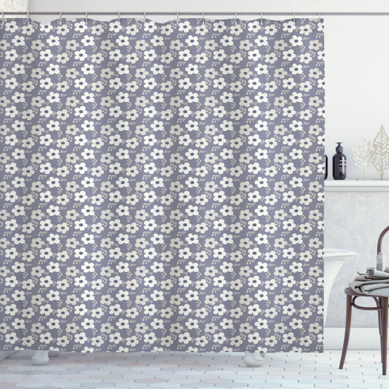 Leafy Twigs Nostalgic Flora Shower Curtain