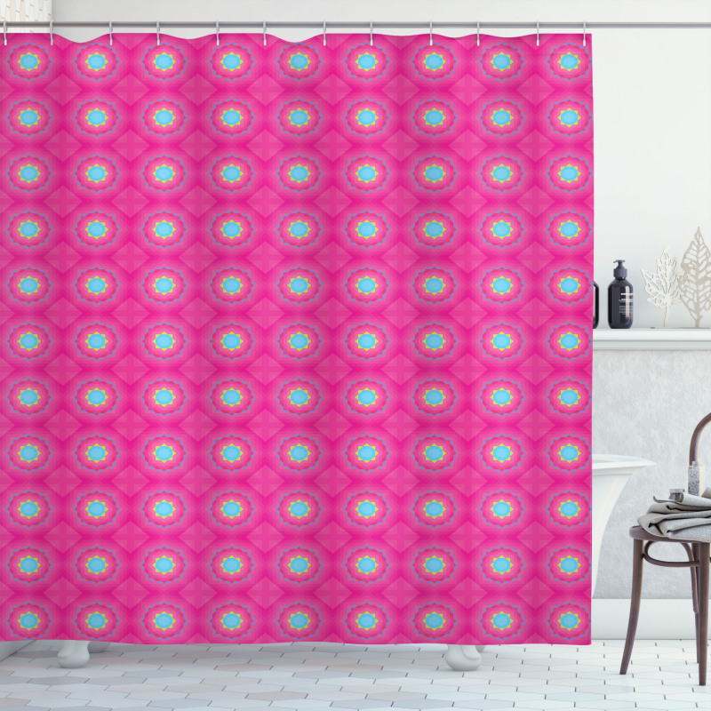 Geometric Shapes Triangles Shower Curtain