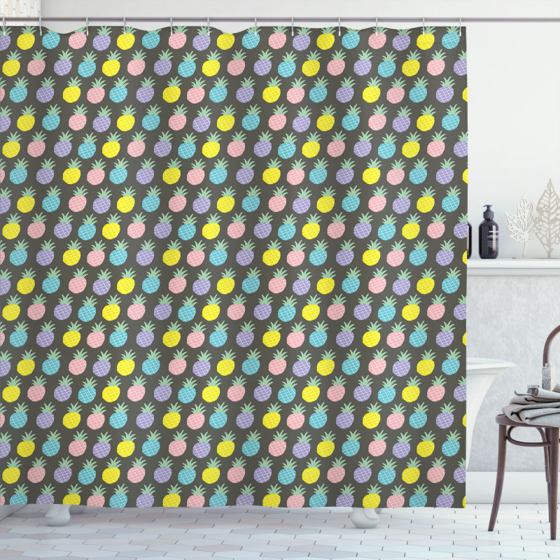 Colorful Pineapples Shower Curtain