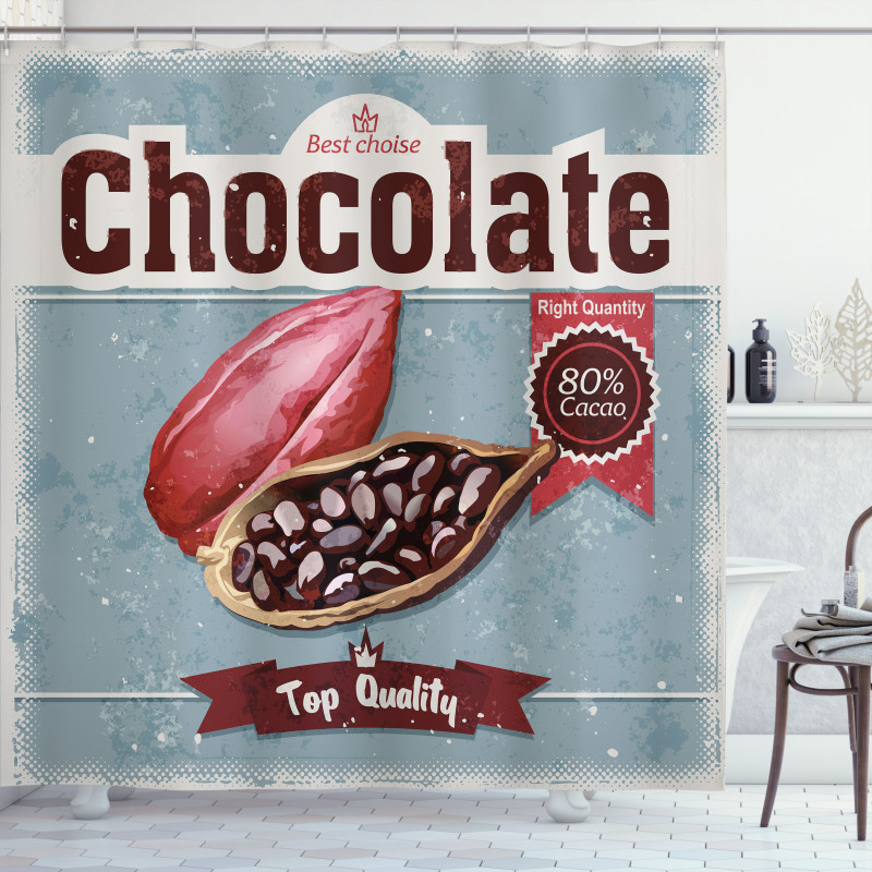 Best Choice Chocolate Retro Shower Curtain