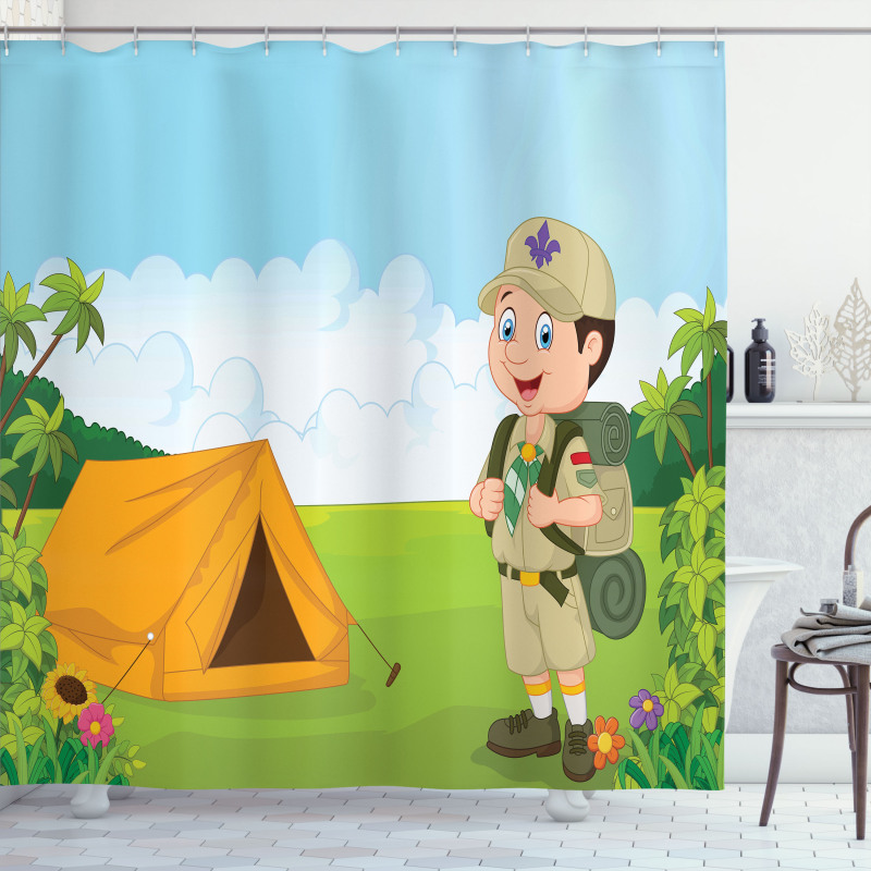 Nature Forest Adventure Shower Curtain