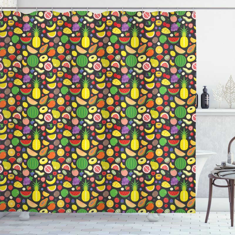 Tropical Nature Food Summer Shower Curtain
