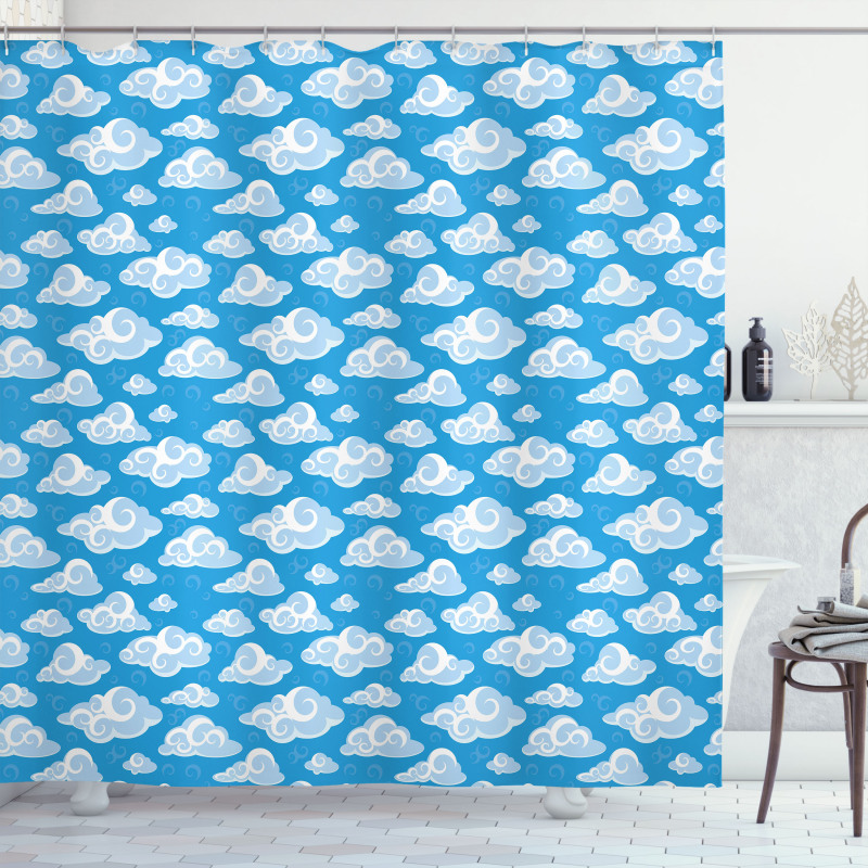 Swilrs in the Sky Shower Curtain