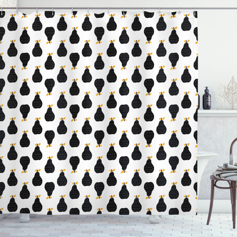Abstract Silhouette Pattern Shower Curtain