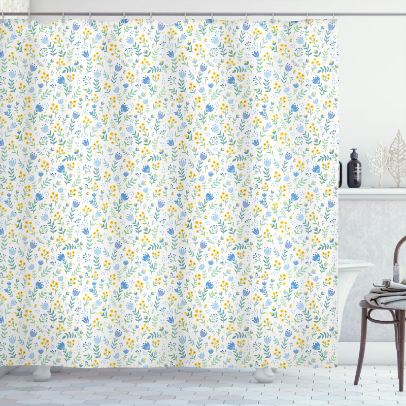 Flowers Tulips Spring Shower Curtain