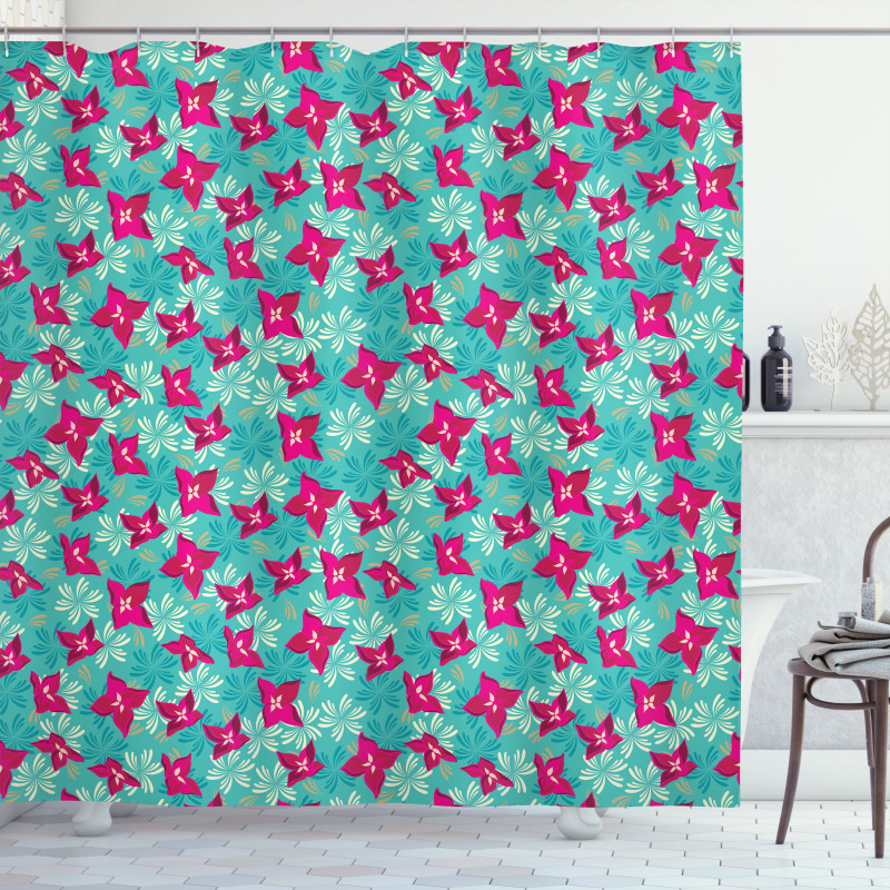 Spring Season Flourish Field Shower Curtain