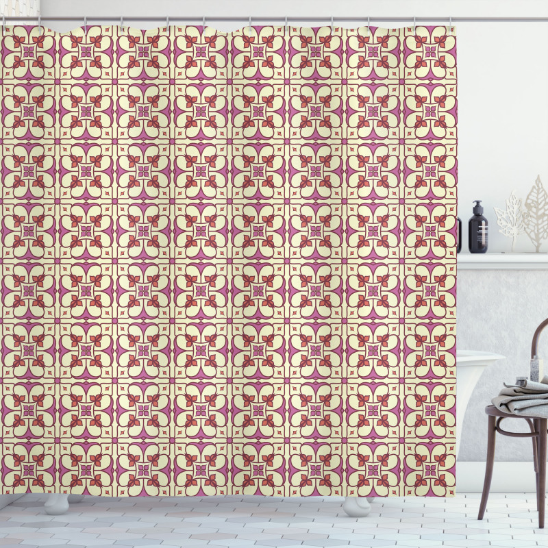 Mosaic Portuguese Tiles Art Shower Curtain