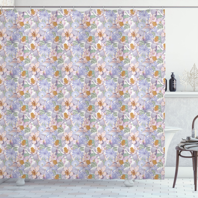 Classic Wildlife Blossoms Shower Curtain