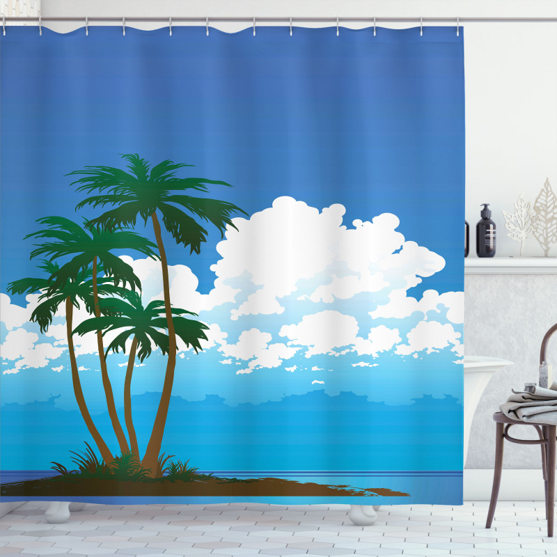 Hawaiian Holiday Island Shower Curtain