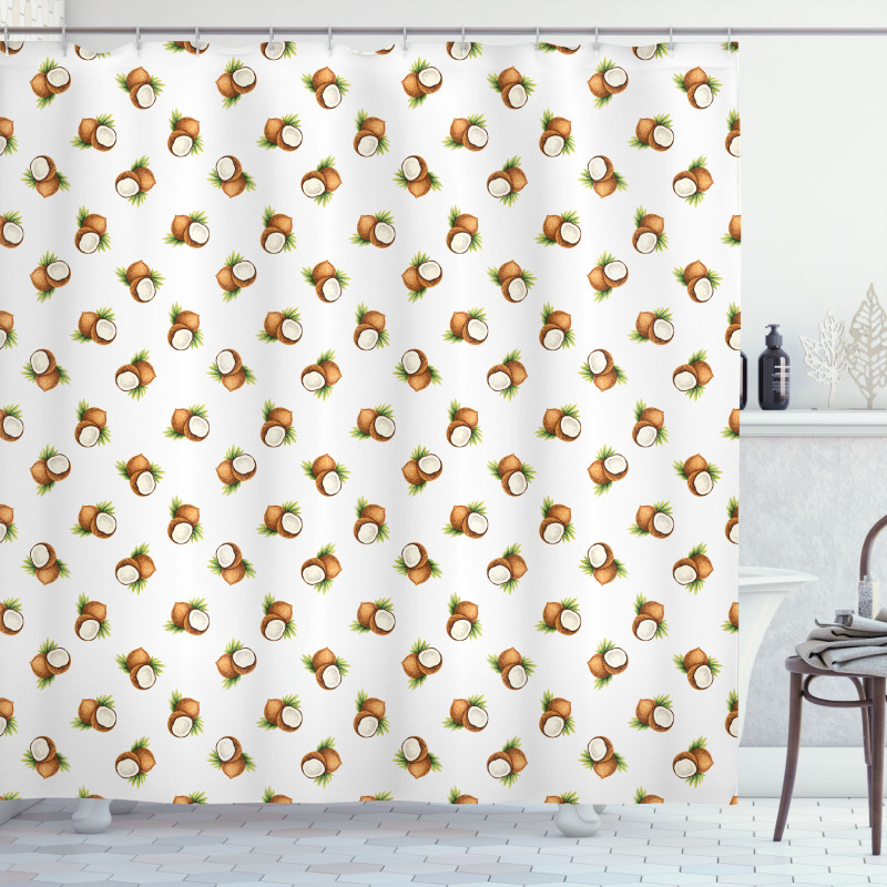 Organic Caribbean Fruits Shower Curtain