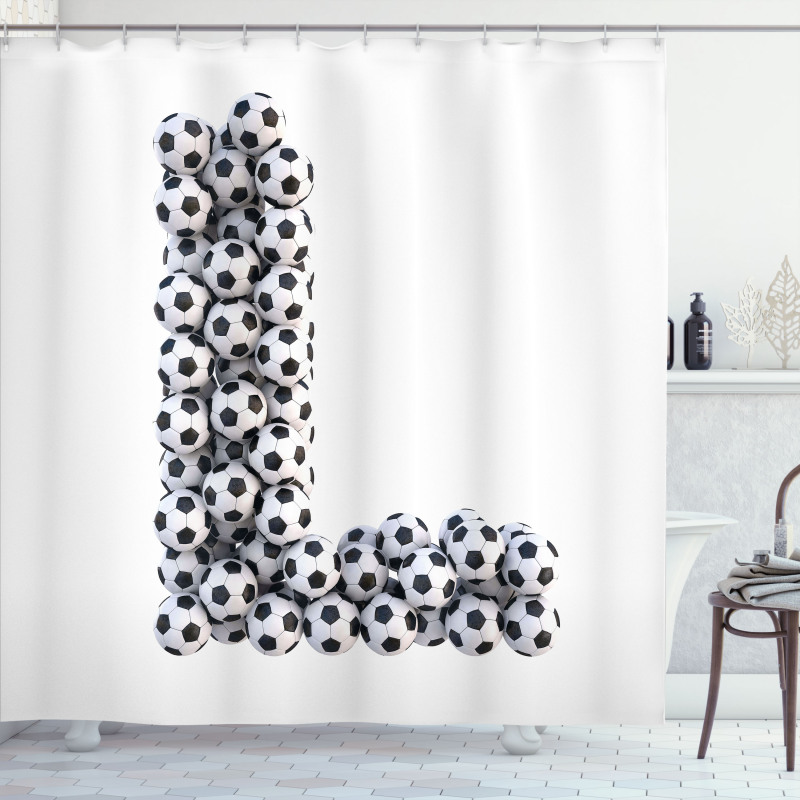 Football Theme Shower Curtain