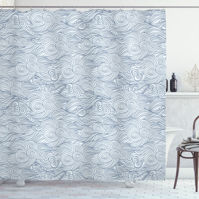 Traditional Japanese Motifs Shower Curtain
