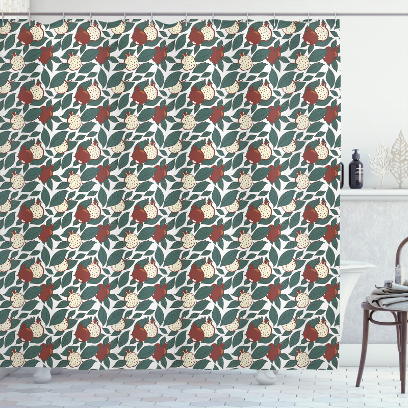 Ornate Winter Season Shower Curtain