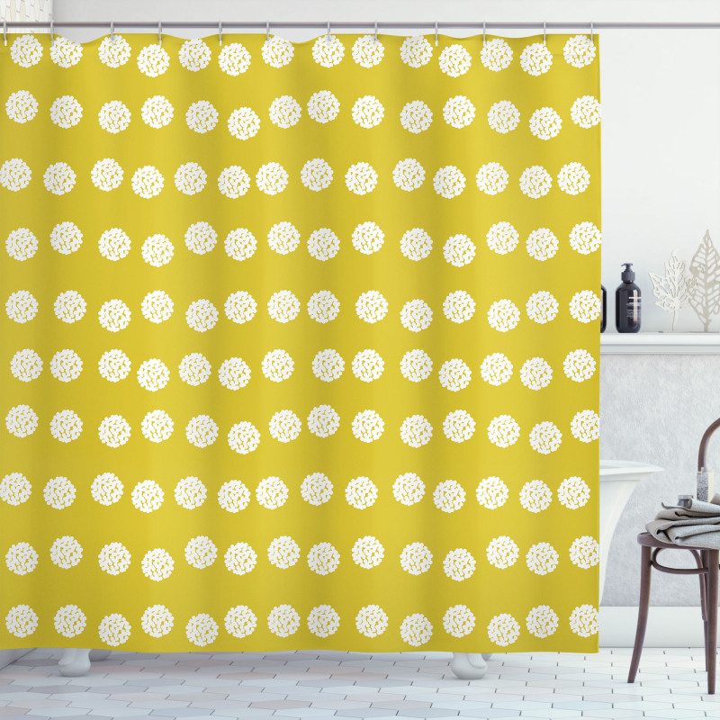 Spring Vibes Flower Pattern Shower Curtain