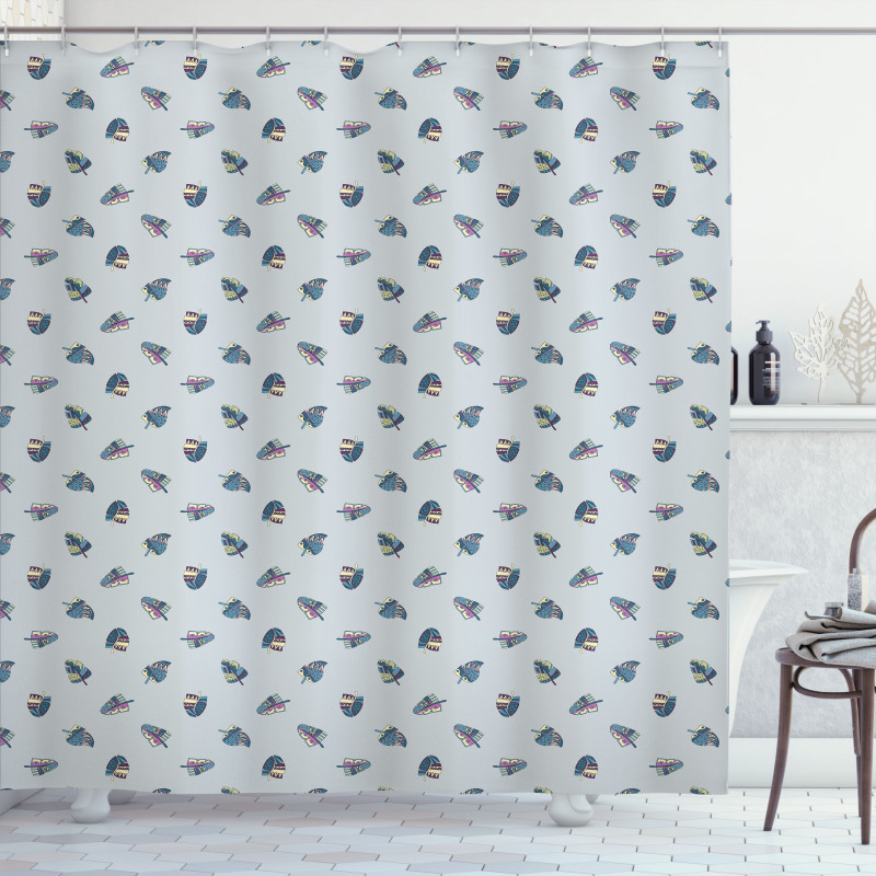 Feathers Pattern Native Shower Curtain