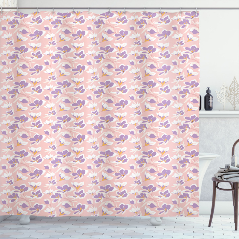 Peony Botany Garden Design Shower Curtain