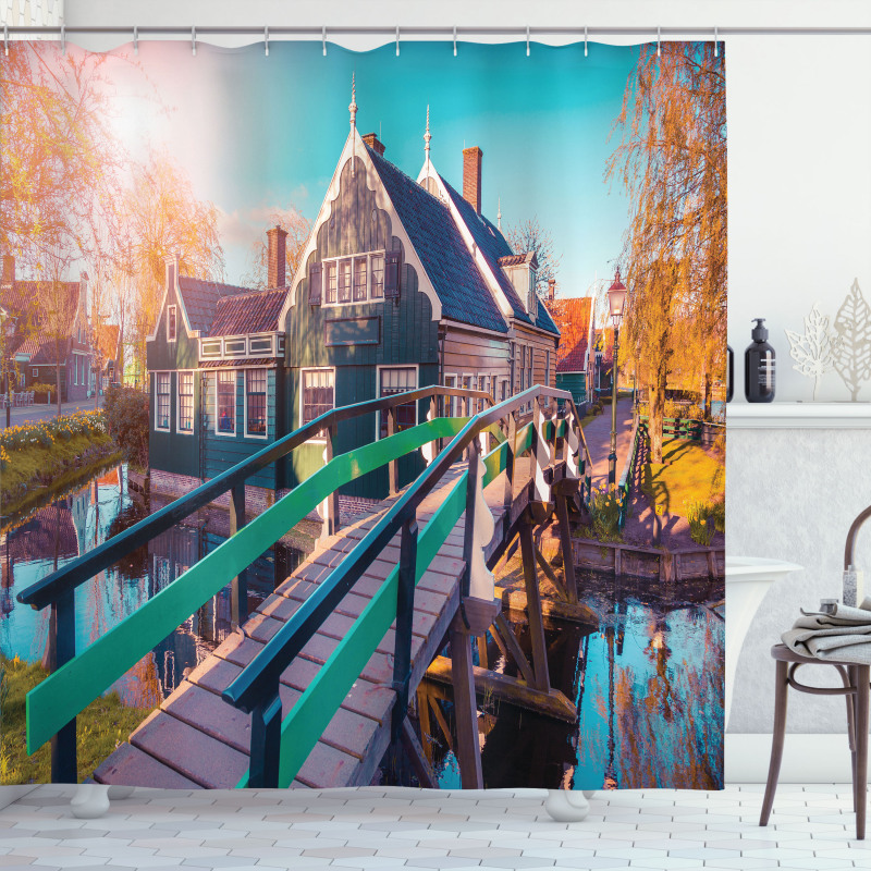 Dutch Village Zaanstad Shower Curtain